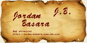 Jordan Basara vizit kartica